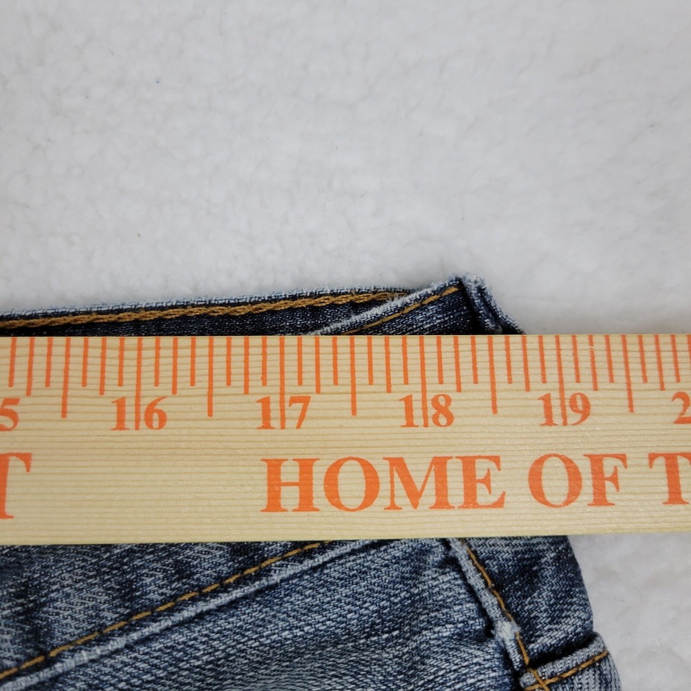 Levis 550 Relaxed Jeans Mens 40 x 32 Measures 37 x 30 Blue 100% Cotton Distress - Picture 7 of 13